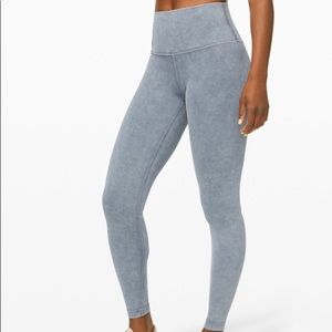 Washed blue moon lululemon wunder under leggings